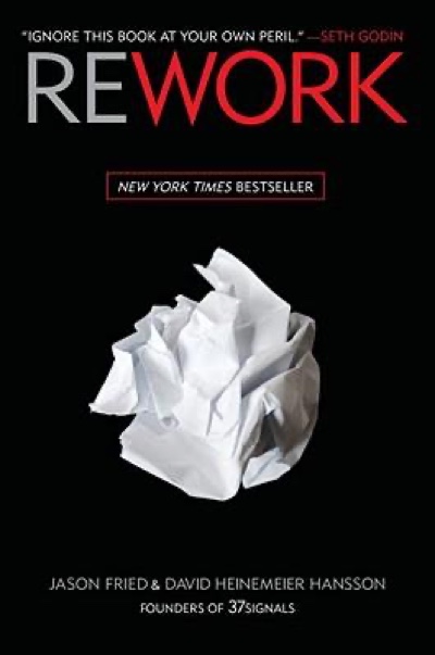 Capa do livro Rework, de Jason Fried e DHH